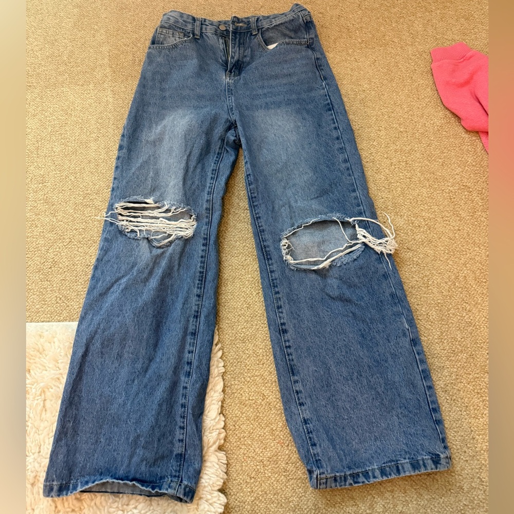 SHEIN Distressed Blue Women's Jeans